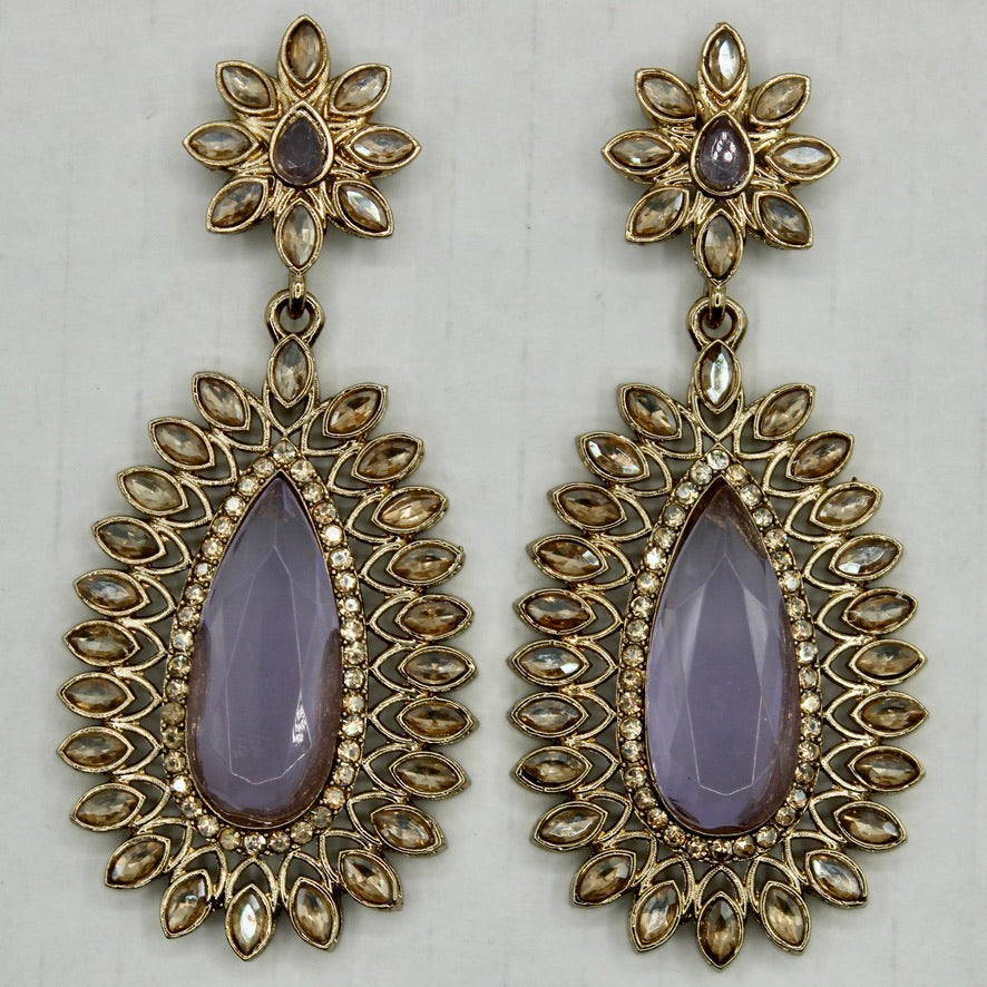 Faux Kundan Fashion Earrings - E565