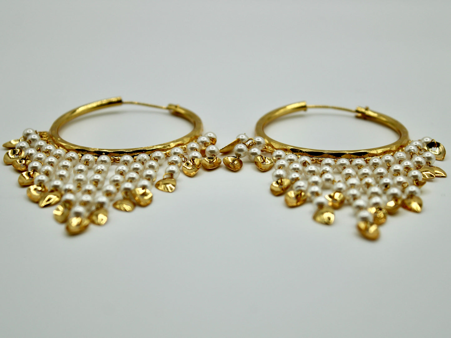 Faux Pearl Baali Earrings - E542