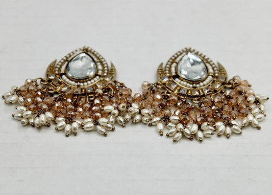 Pear-Cut Cubic Zirconia Earrings - E561