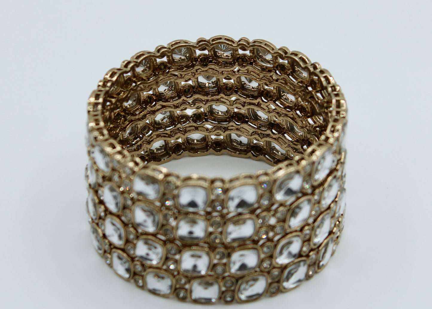 Faux Kundan Bangle Set - E2244