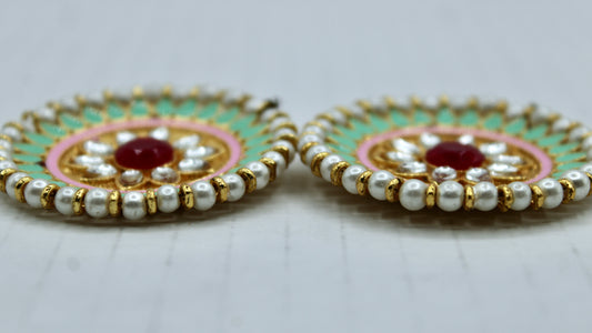 Traditional Hand-Painted Studs - E2316