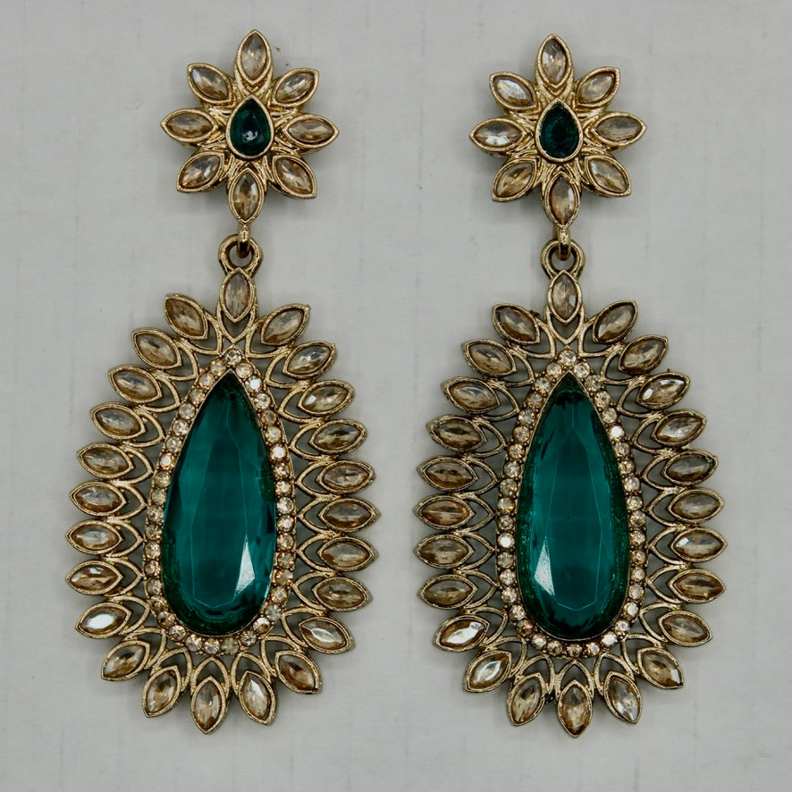 Faux Kundan Fashion Earrings - E565
