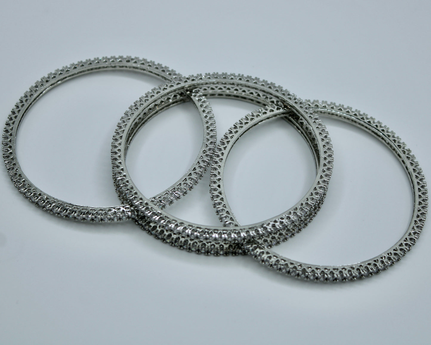 Cubic Zirconia Bangle Set - E2253