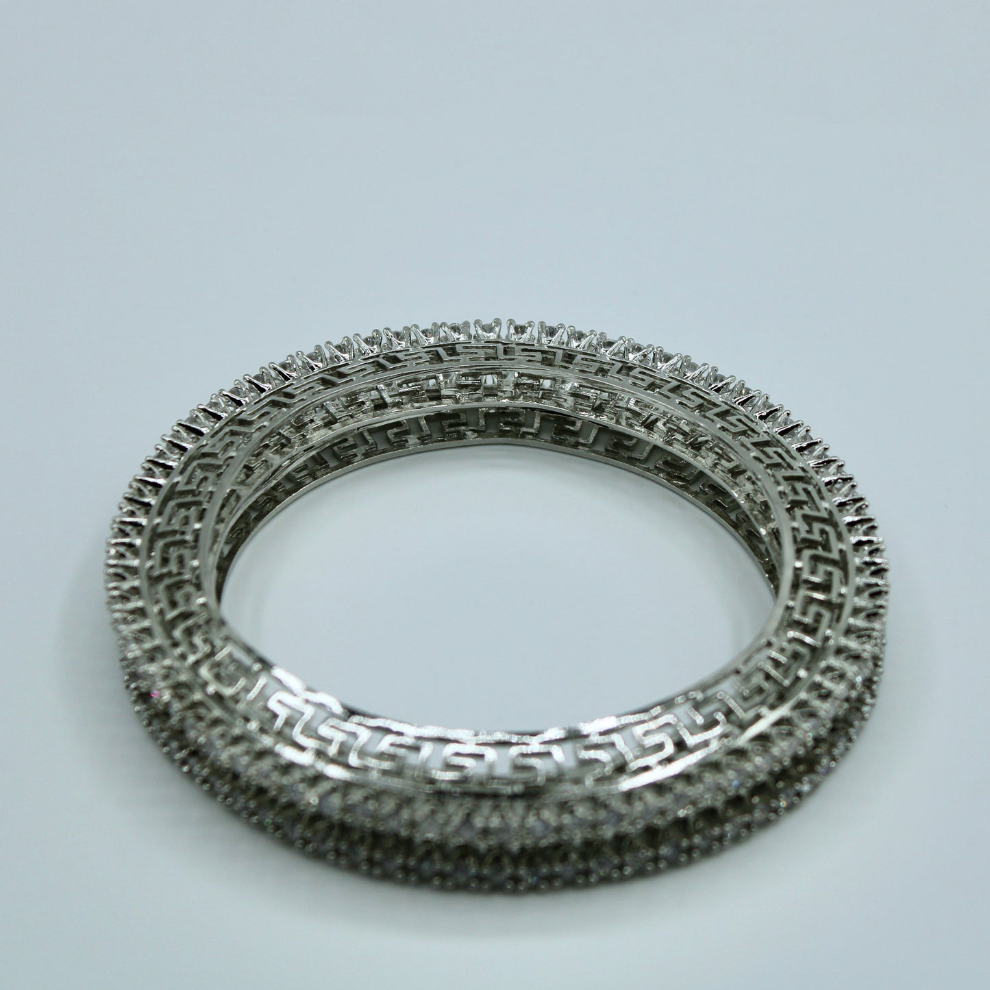 Cubic Zirconia Bangle Set - E2245
