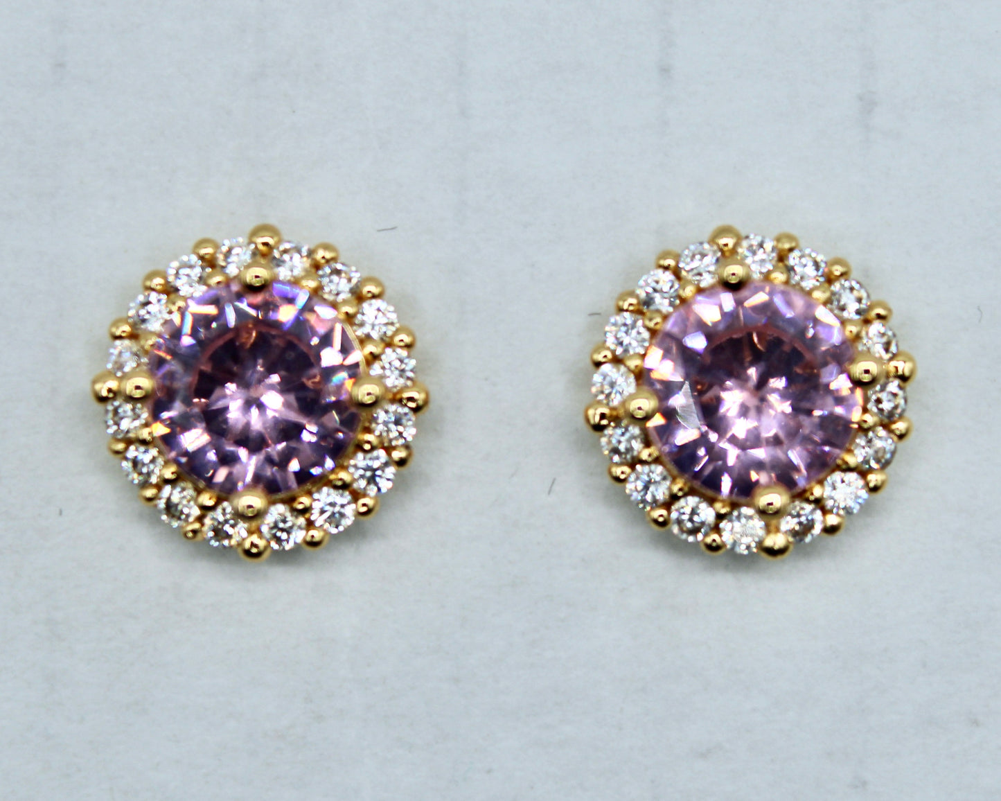 Studded Cubic Zirconia Studs - E2323