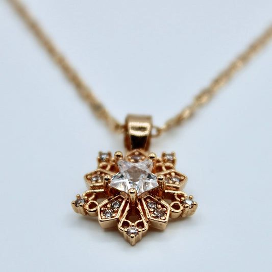 Studded Cubic Zirconia Studded Necklace - E2297