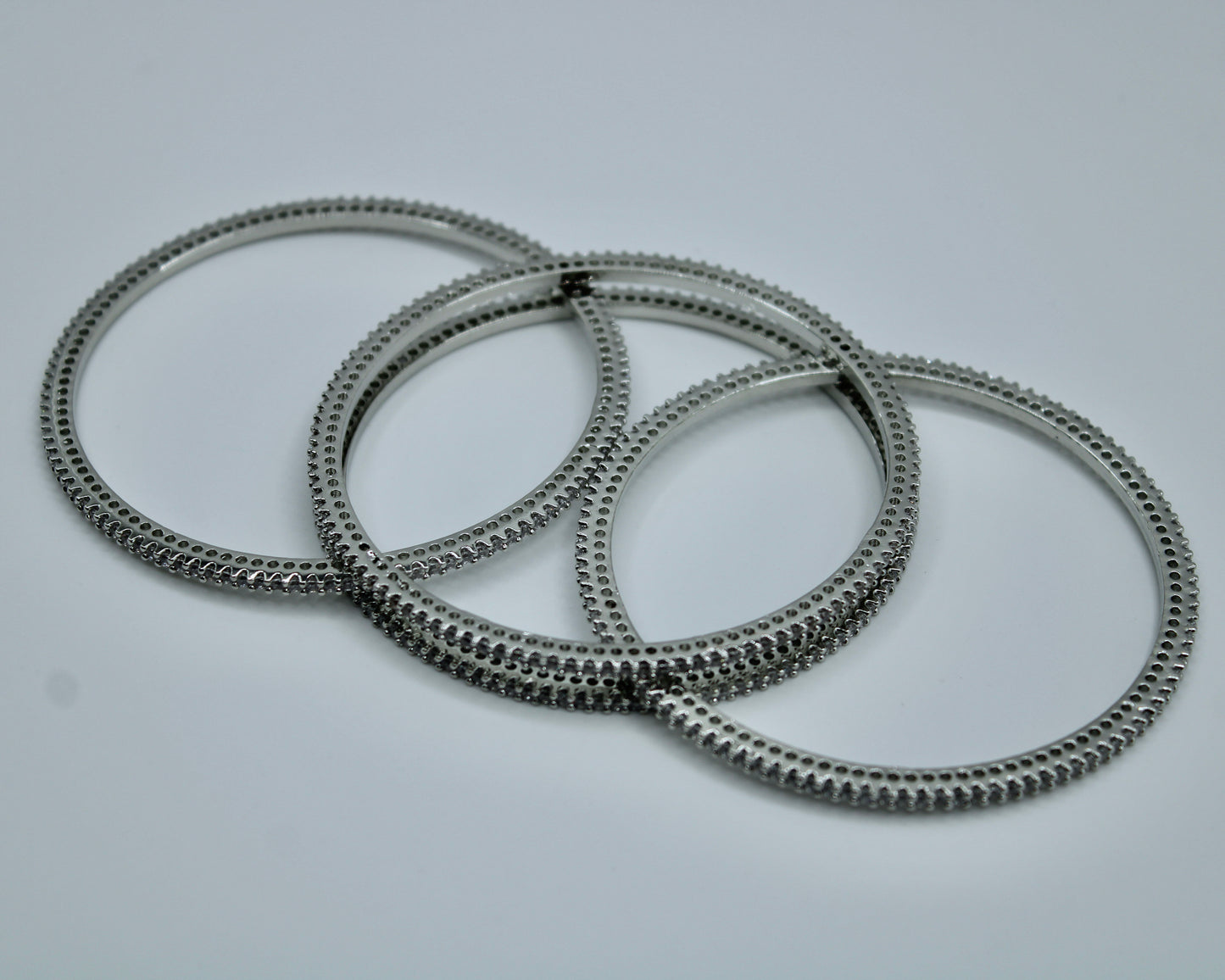Cubic Zirconia Bangle Set - E2254