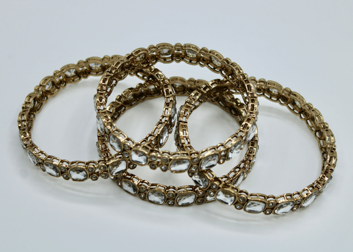 Faux Kundan Bangle Set - E2244
