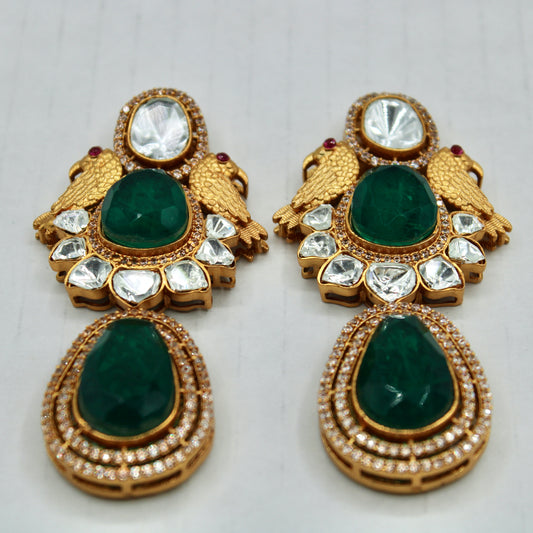 Unique Cubic Zirconia Statement Earrings - E581