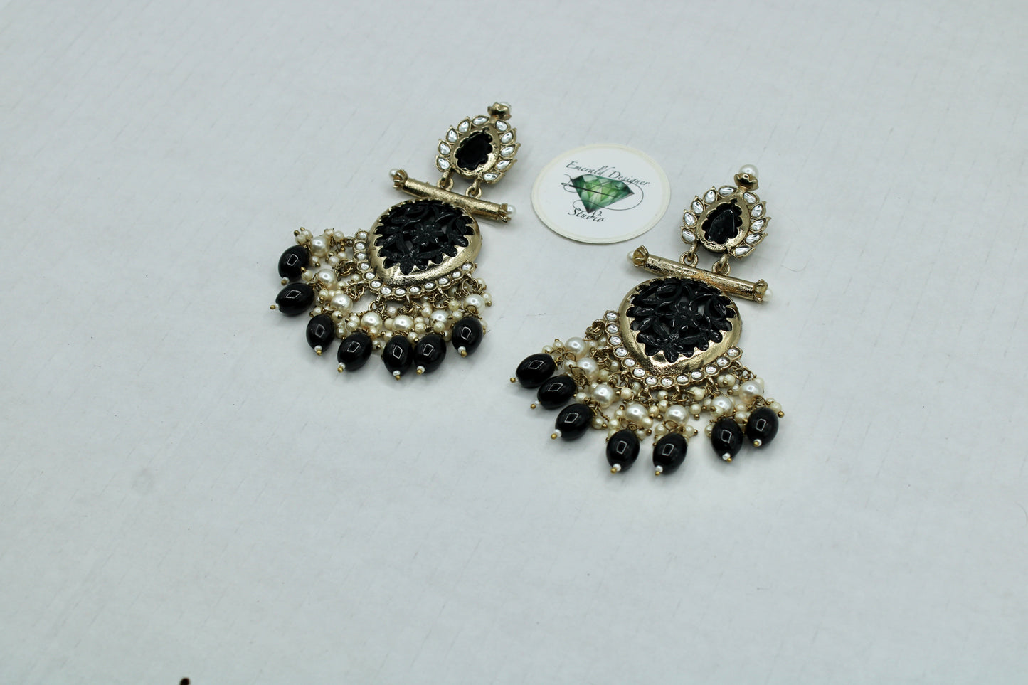 Hand-Crafted Oxidized Earrings - E4007
