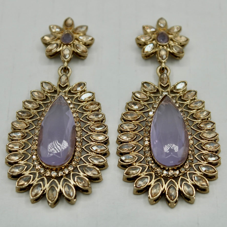 Faux Kundan Fashion Earrings - E565