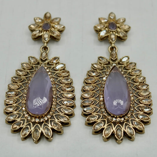 Faux Kundan Fashion Earrings - E565