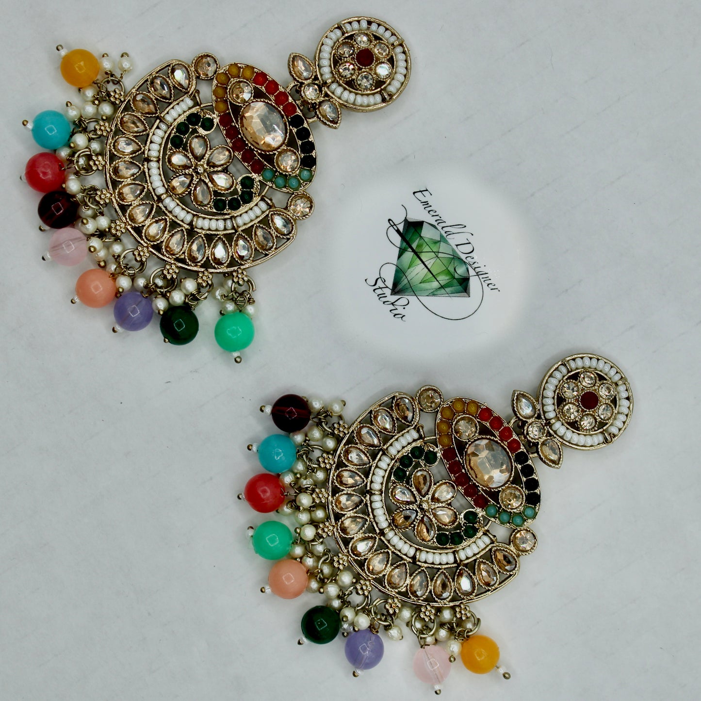 Traditional Bead Earrings - E545