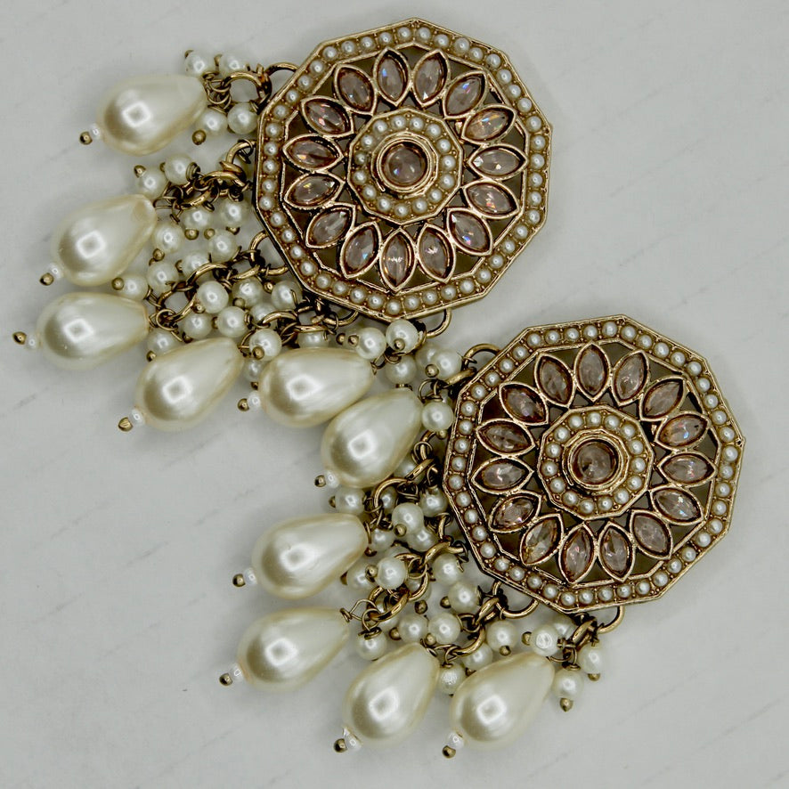 Faux Kundan Earrings - E563