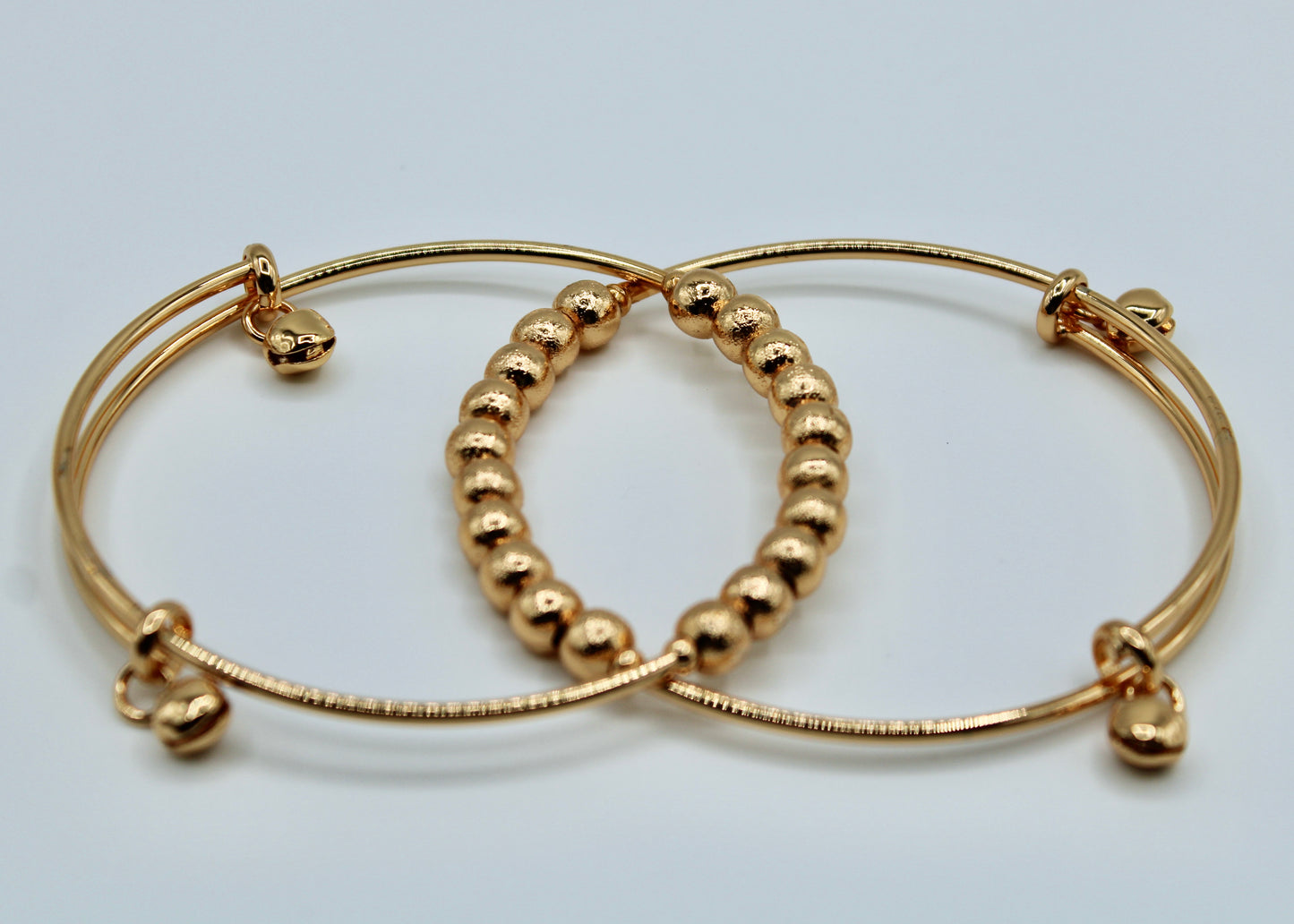 Golden Appliqué Bangles - E2231