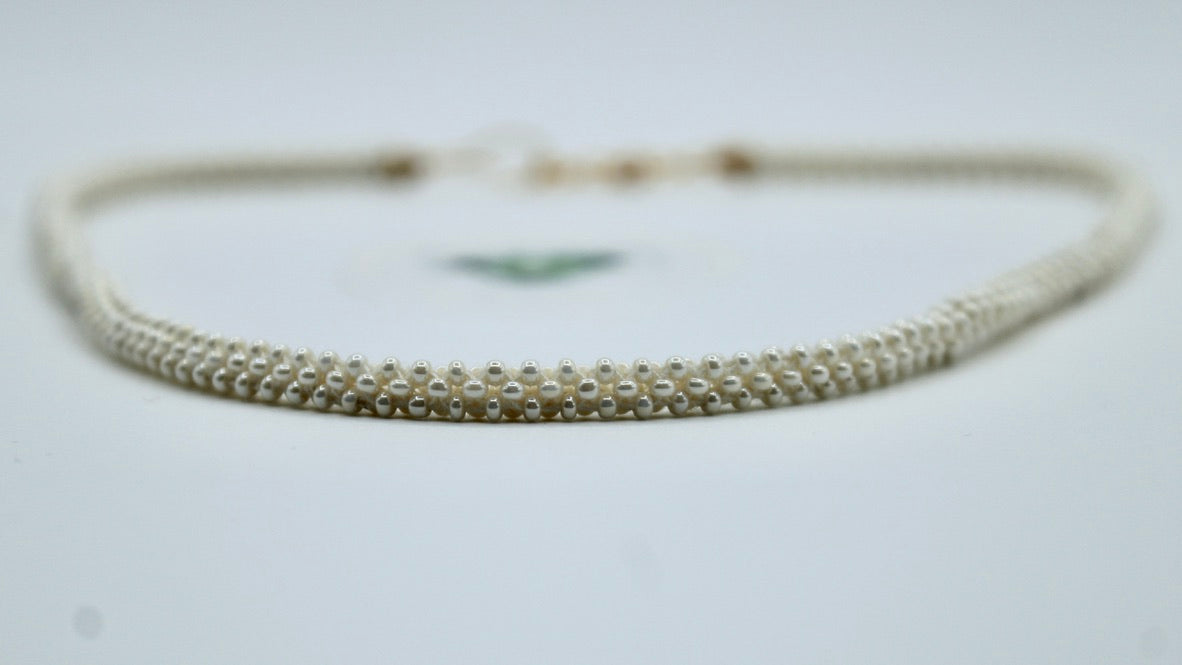 Faux Pearl Beaded Necklace - E2300