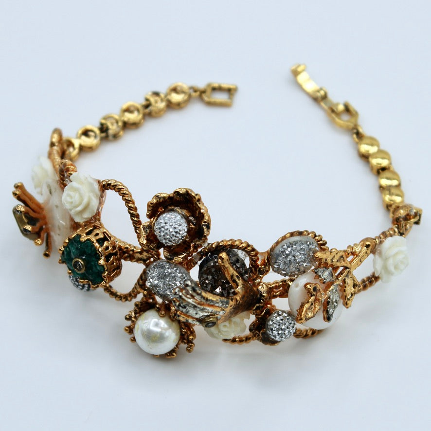 Turkish Crushed Stone Cuff Bracelet - E2306