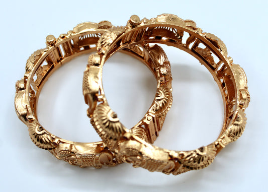 Traditional Faux Ruby Kada Set - E2205