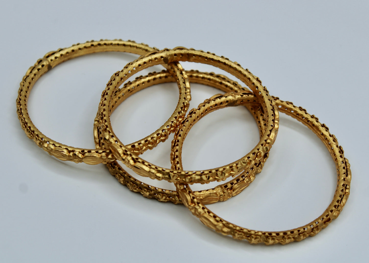Traditional Golden Bangle Set - E2258