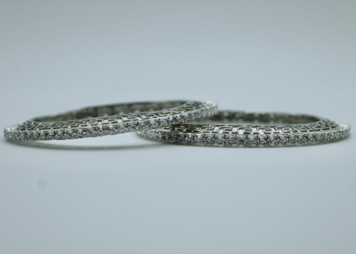 Cubic Zirconia Bangle Set - E2245