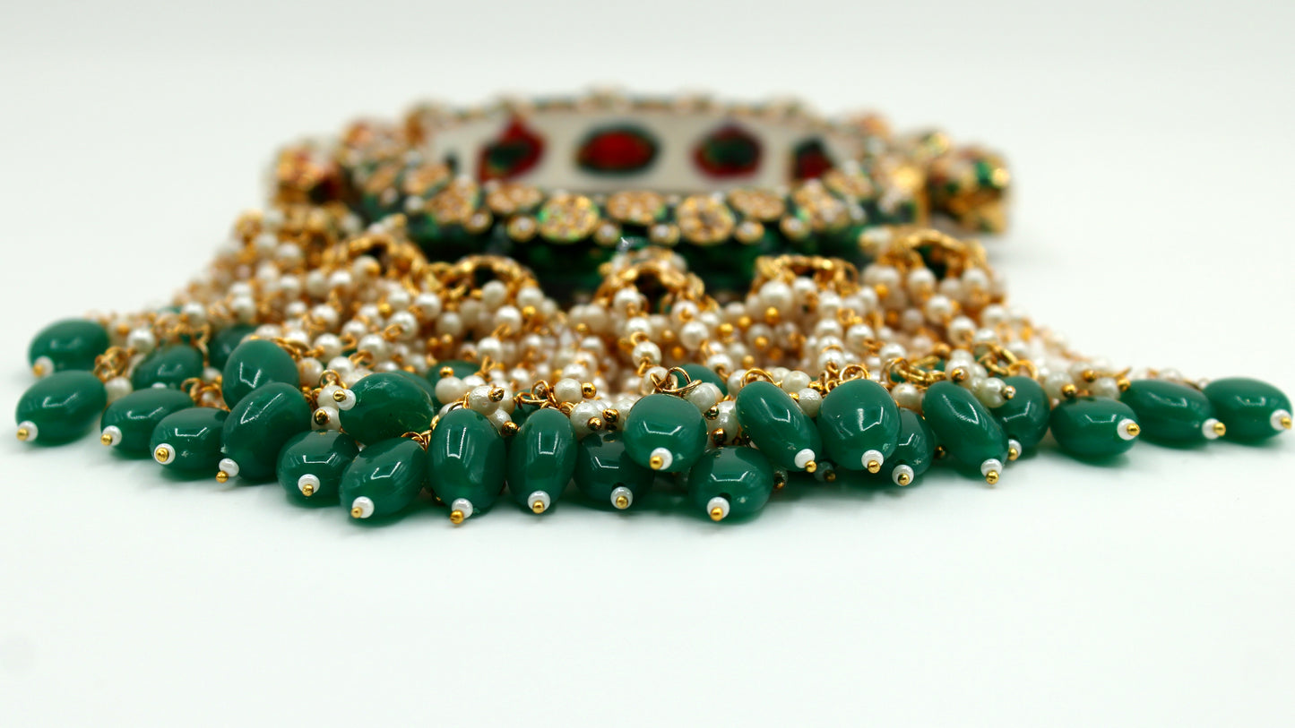 Hand-Made Meena Kari Latkan Kada - E2215