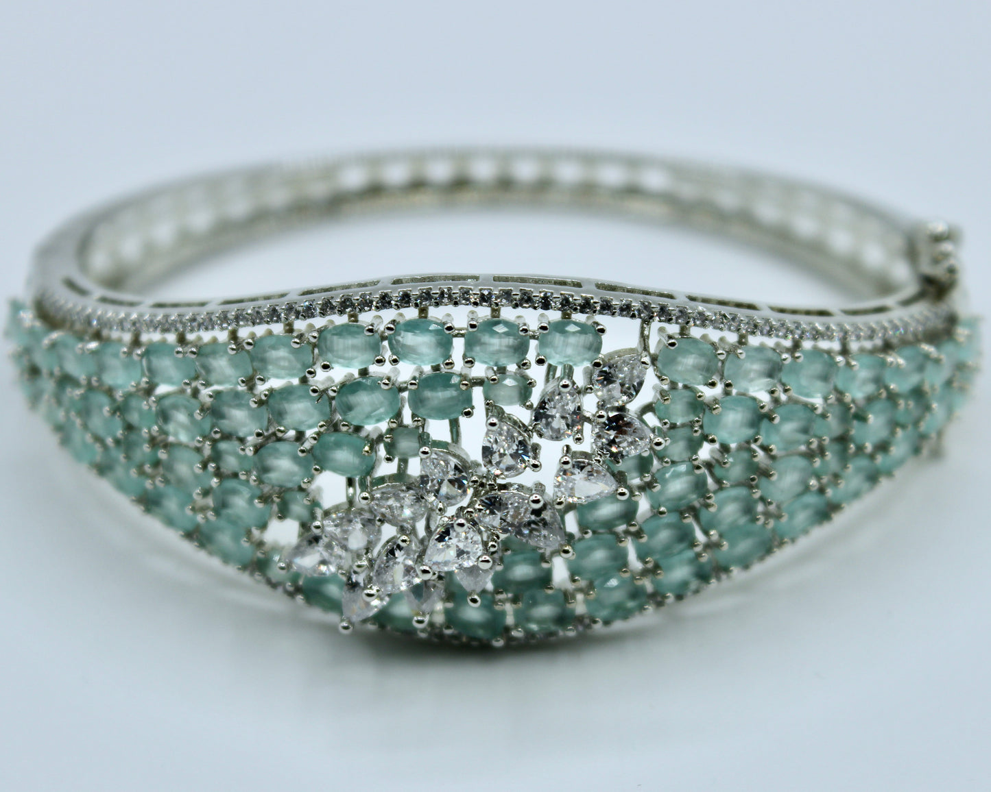 Studded Cubic Zirconia Bracelet - E2312