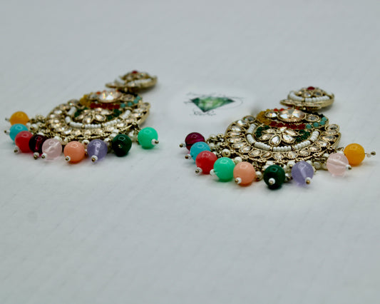 Traditional Bead Earrings - E545