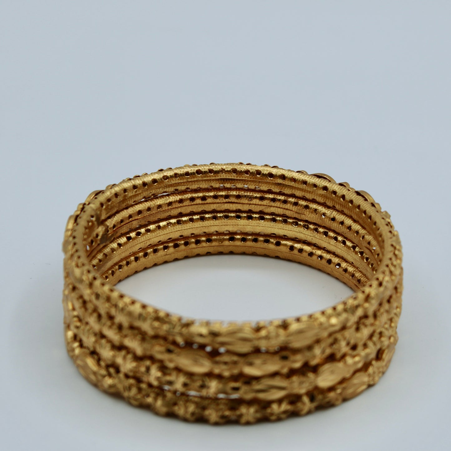Traditional Golden Bangle Set - E2258
