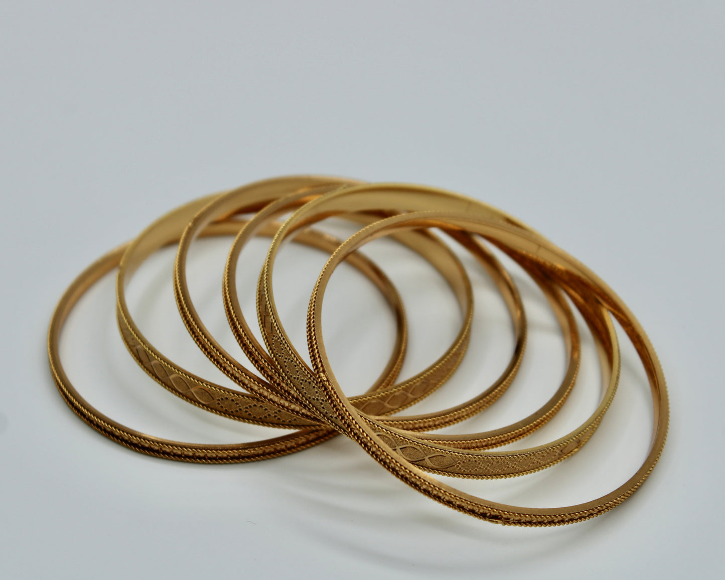 Traditional Golden Bangle and Kada Set - E2263