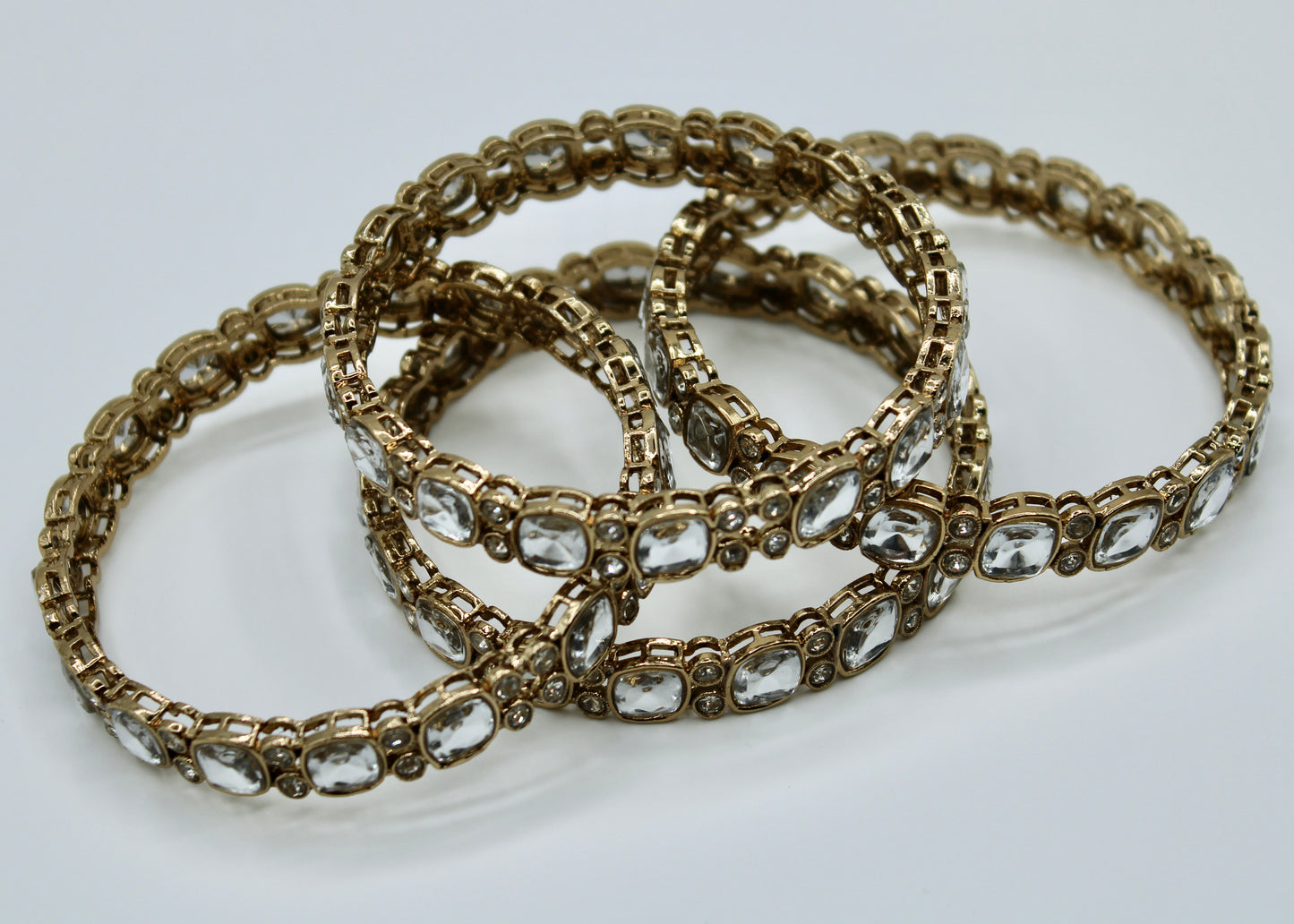Faux Kundan Bangle Set - E2244