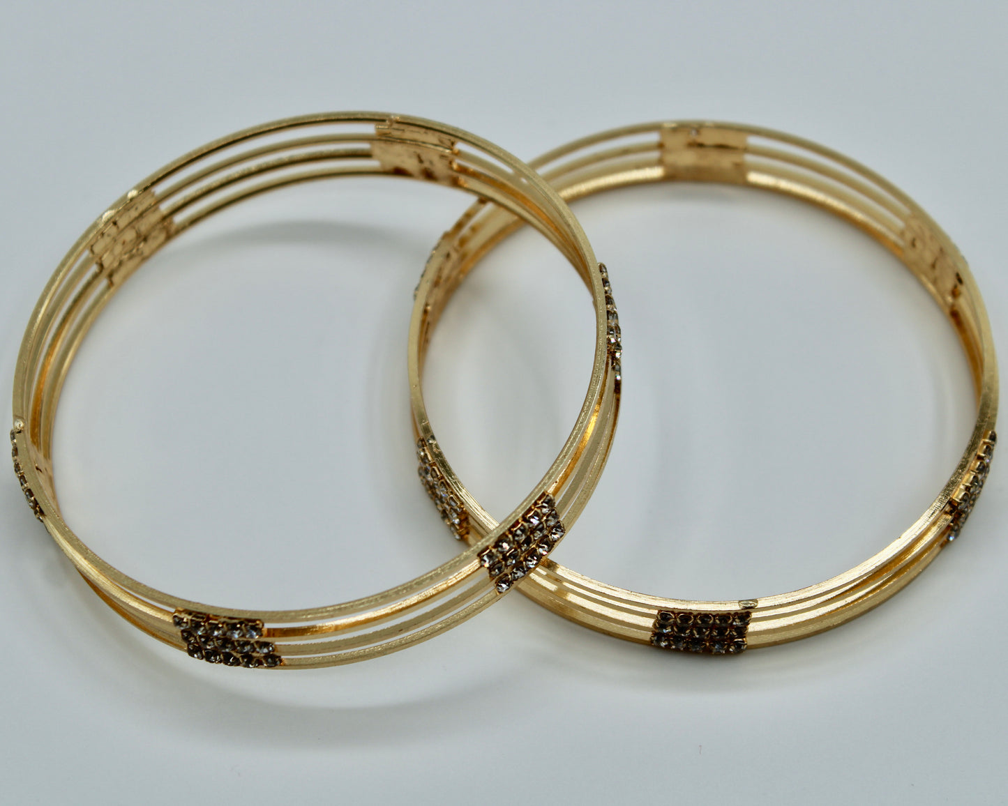 Studded Cubic Zirconia Kada Set - E2264