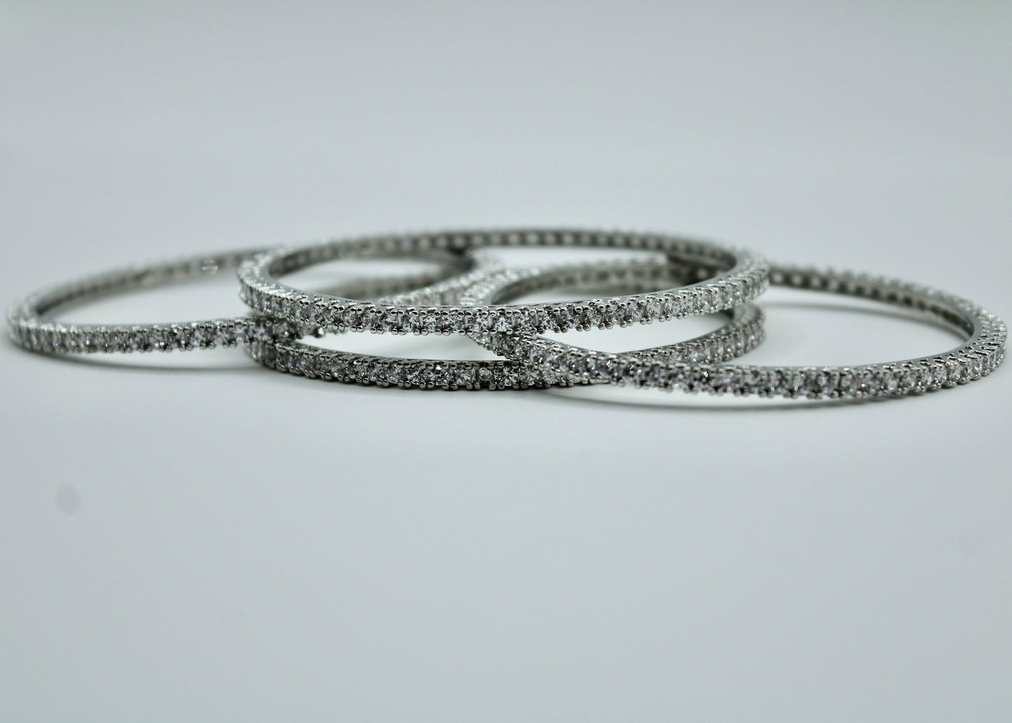 Cubic Zirconia Bangle Set - E2253