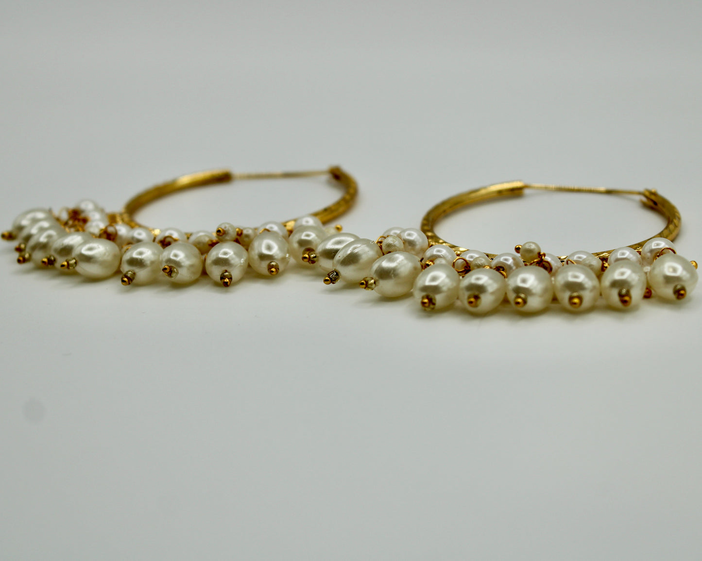 Faux Pearl Baali Earrings - E535
