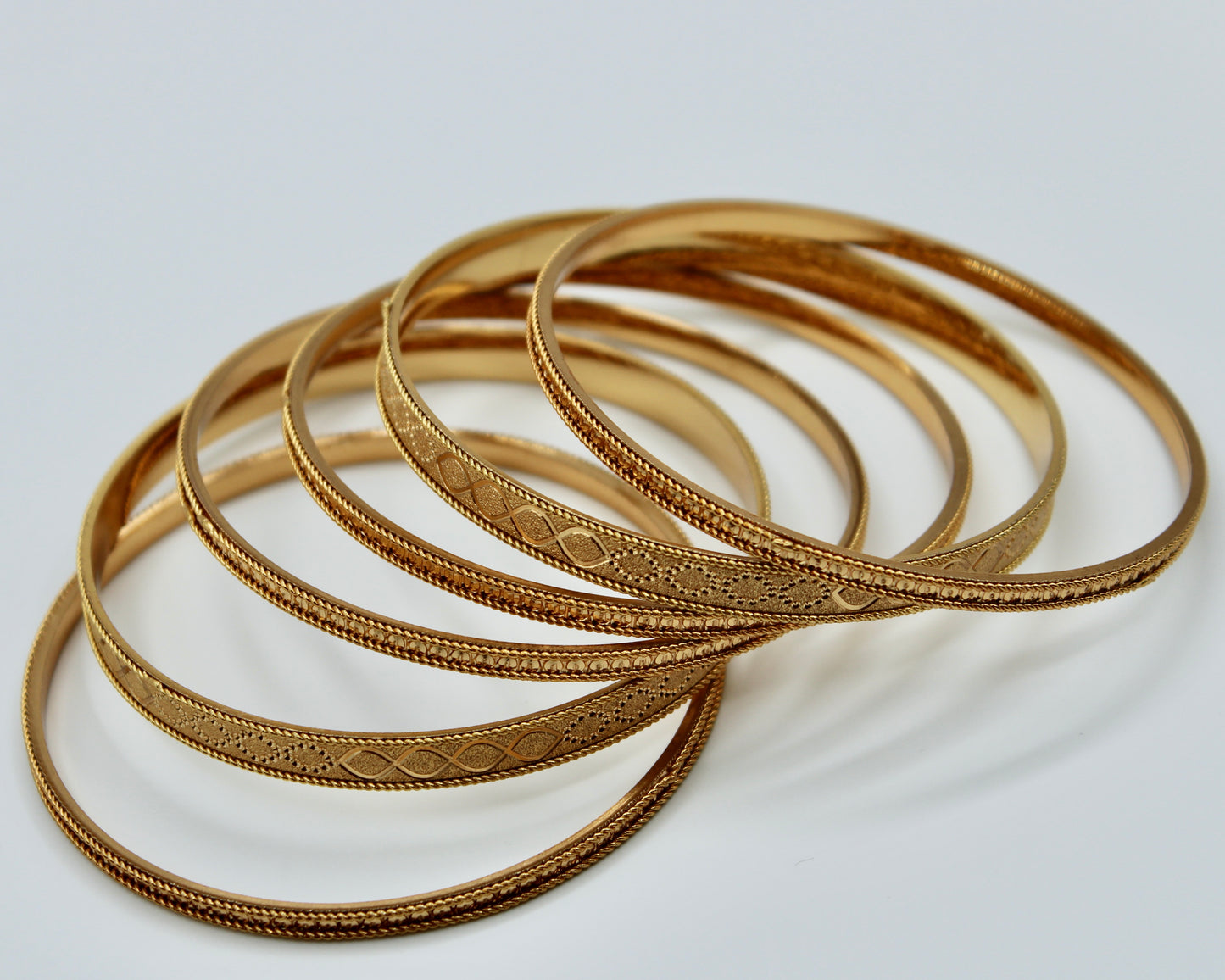 Traditional Golden Bangle and Kada Set - E2263