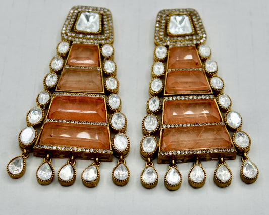 Moissanite Cocktail Earrings - E548