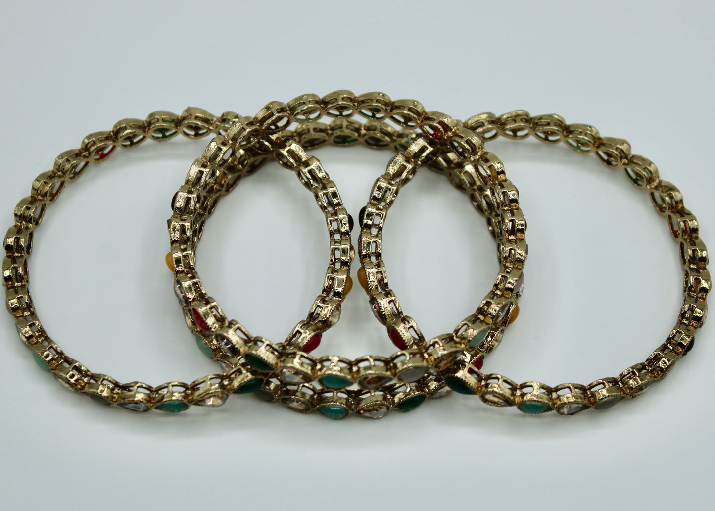 Faux Kundan Bangle Set - E2251