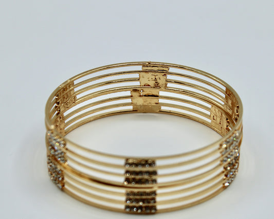 Studded Cubic Zirconia Kada Set - E2264