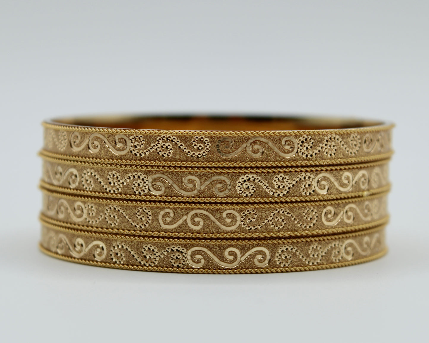 Traditional Golden Bangle Set - E2268