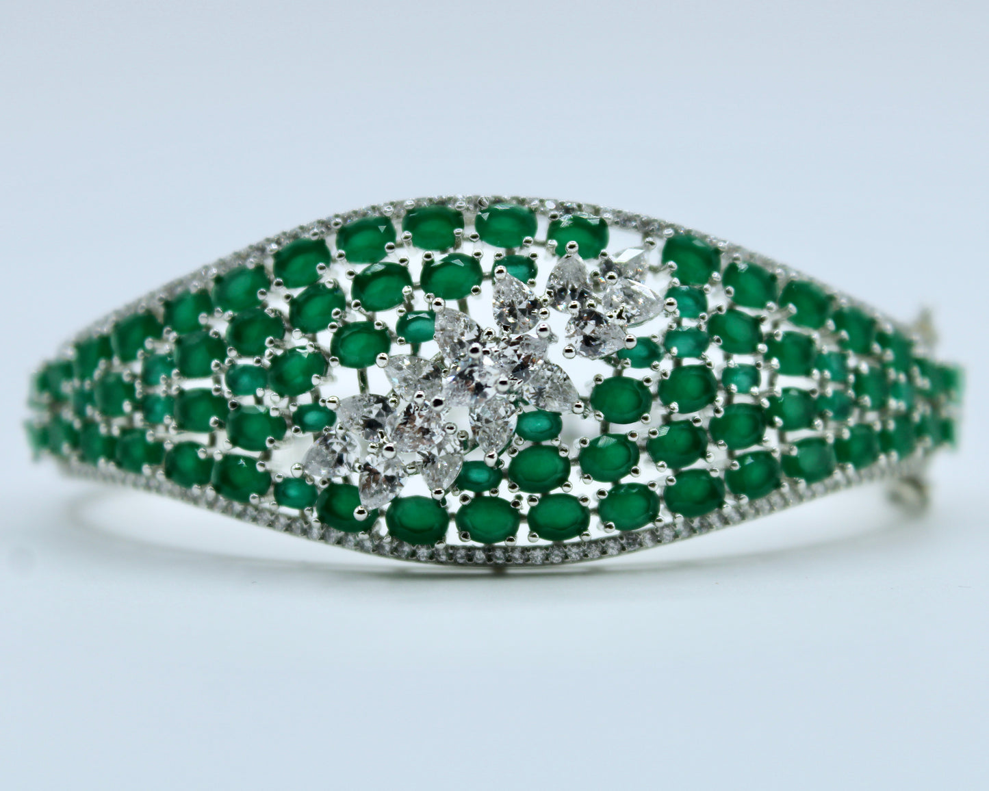 Studded Cubic Zirconia Bracelet - E2312