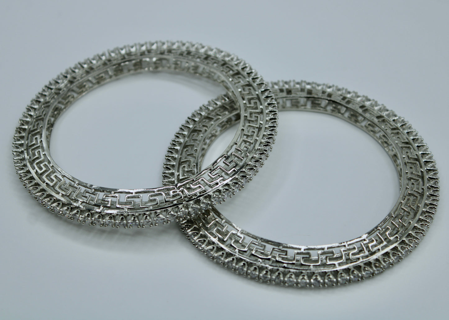 Cubic Zirconia Bangle Set - E2245