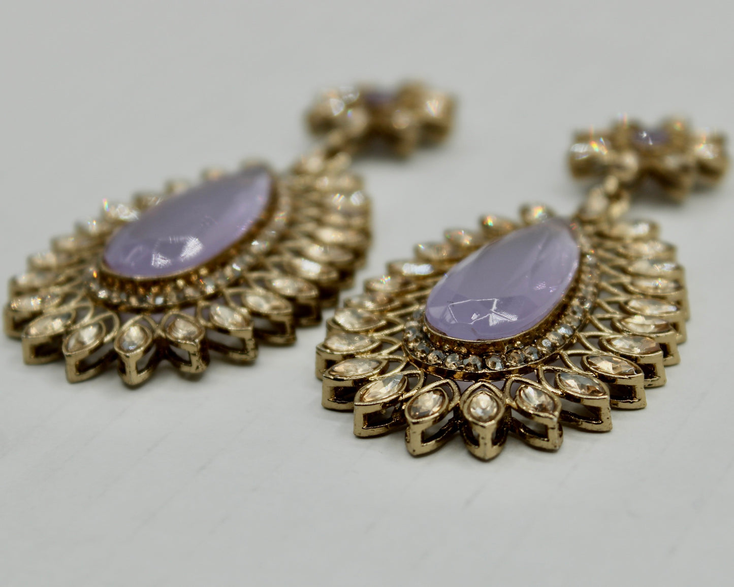 Faux Kundan Fashion Earrings - E565