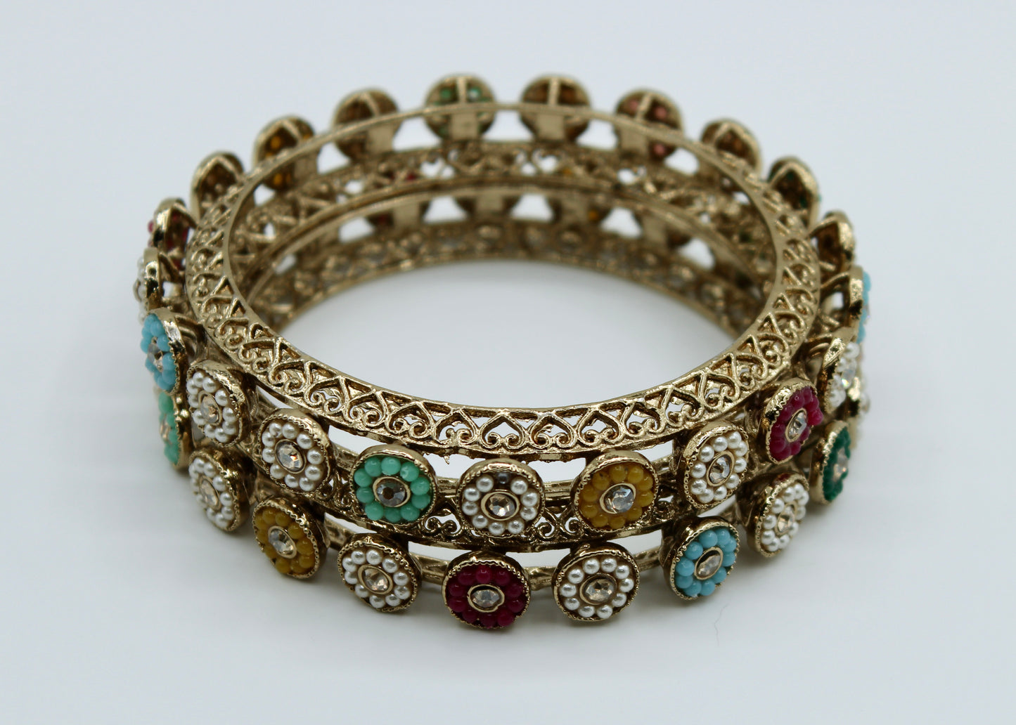 Nauratan Bead Bangle Set - E2246