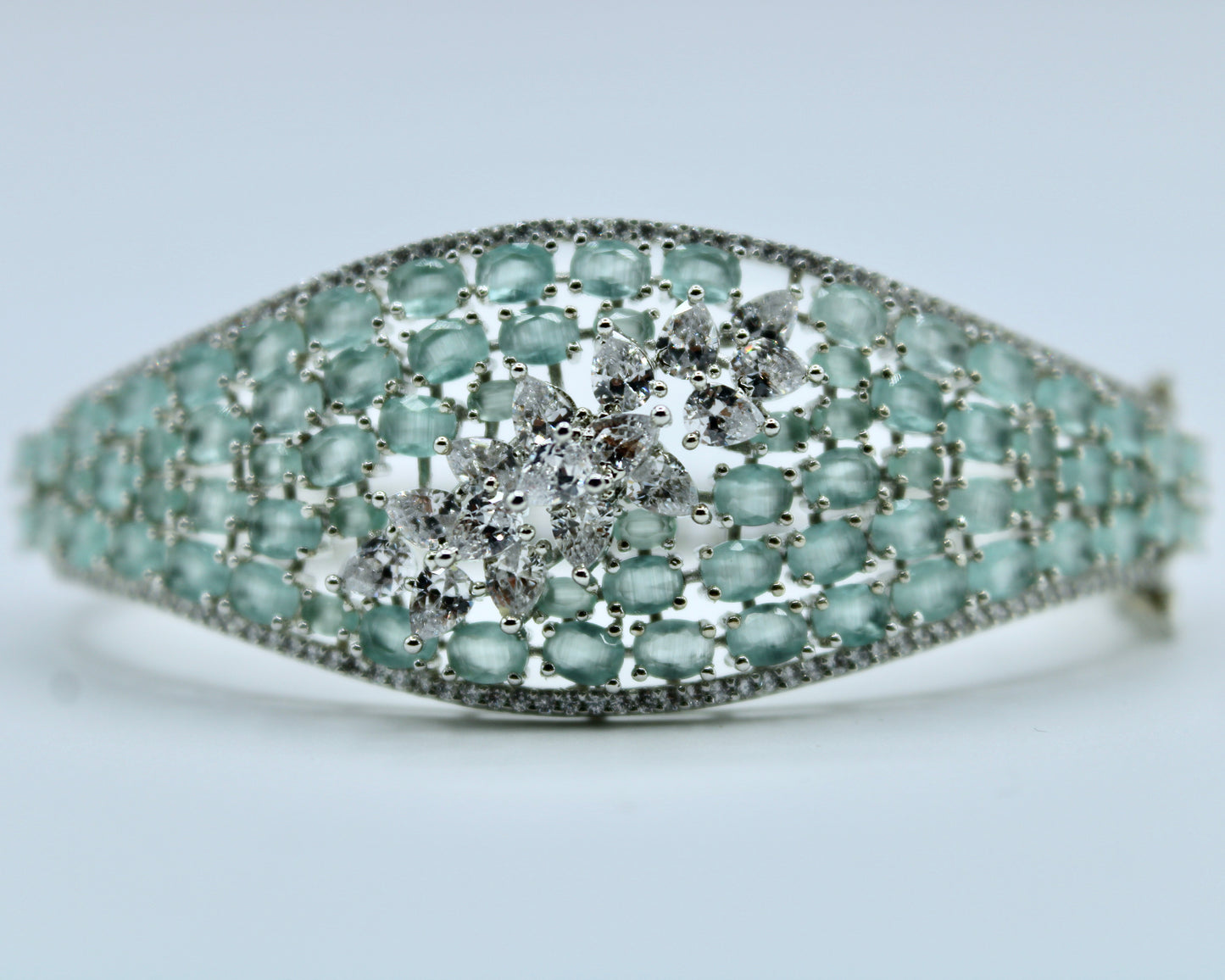 Studded Cubic Zirconia Bracelet - E2312
