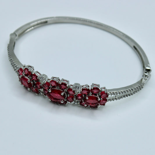 Floral Cubic Zirconia Bracelet - E2309