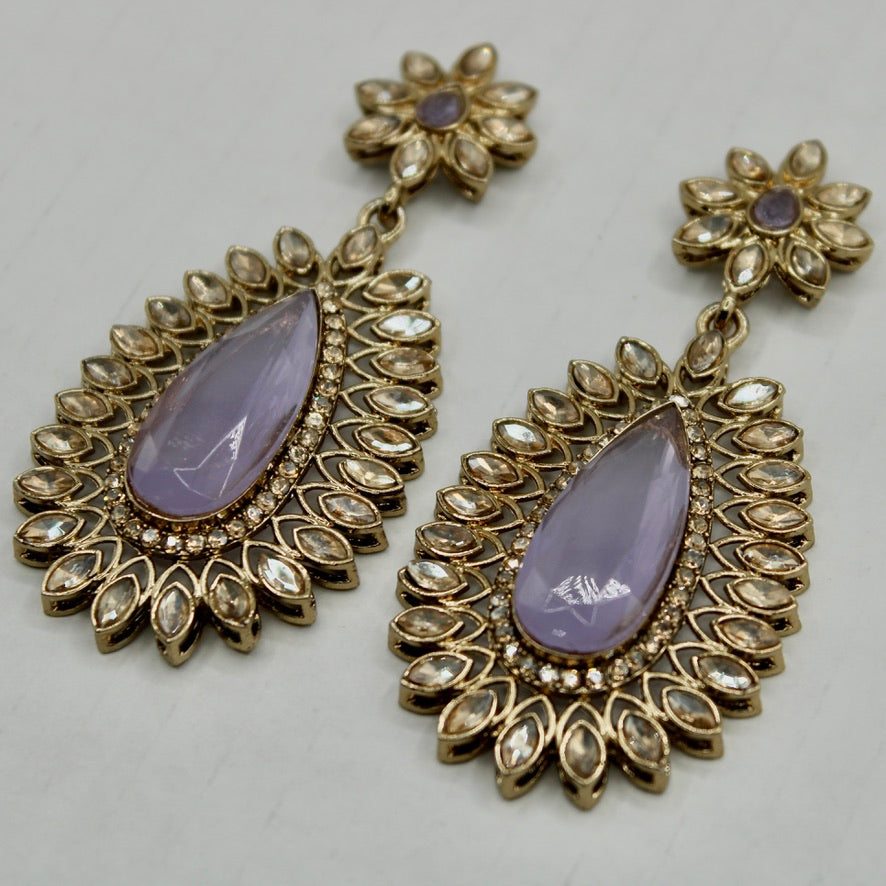 Faux Kundan Fashion Earrings - E565