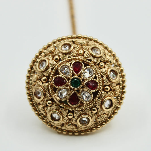 Floral Kundan Rajistani Teeka - E531