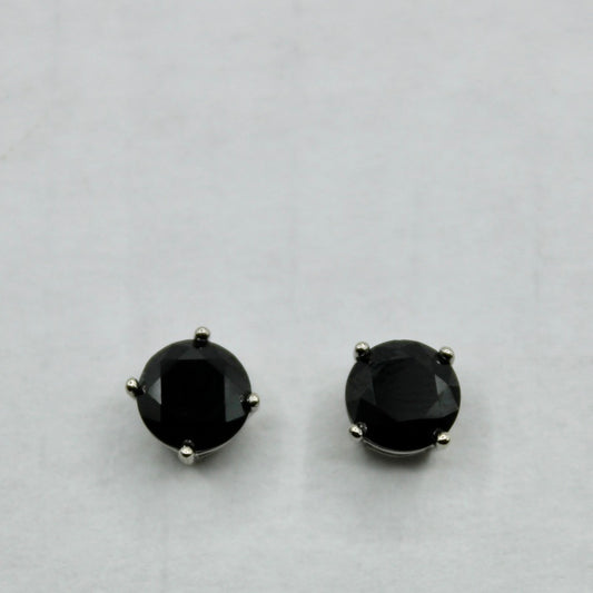 Round-Cut Cubic Zirconia Studs - E2335