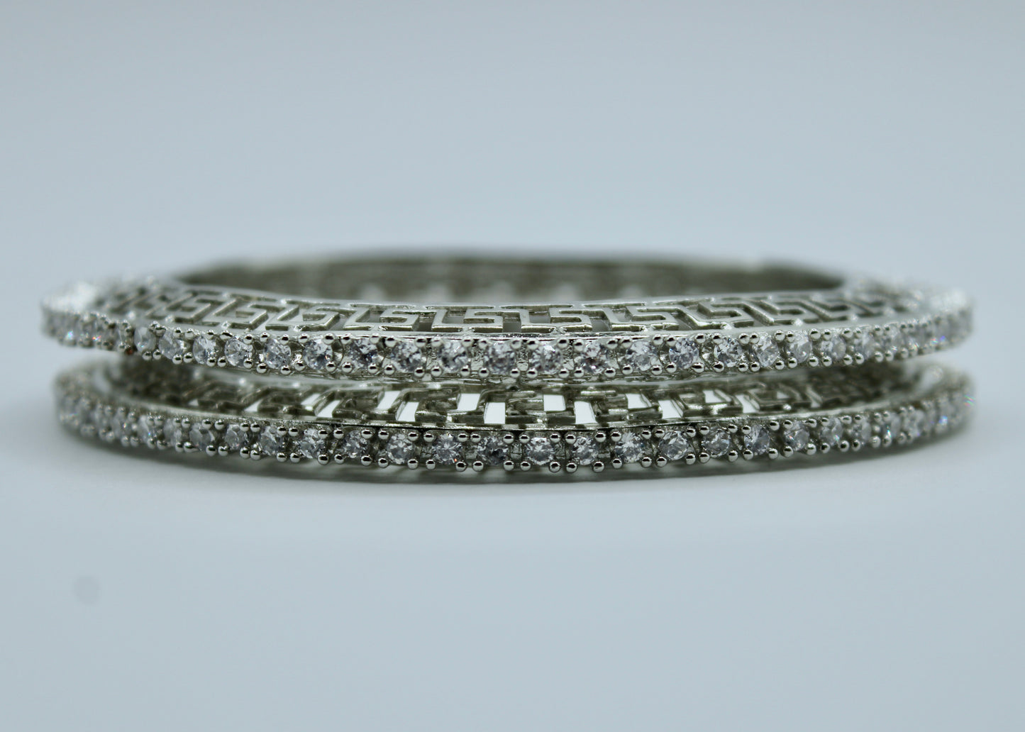 Cubic Zirconia Bangle Set - E2245
