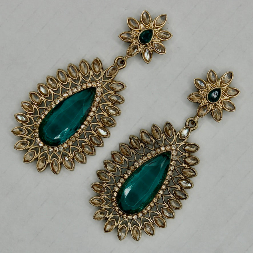 Faux Kundan Fashion Earrings - E565