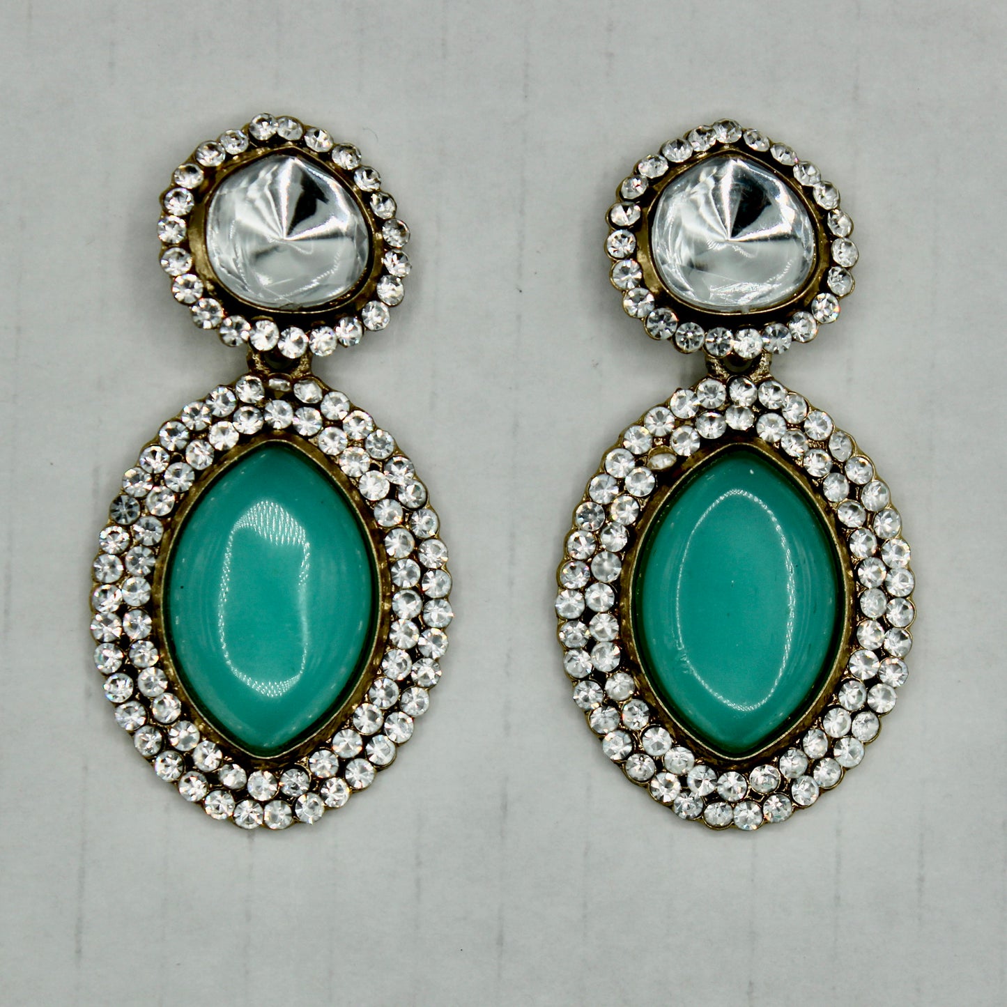 Cubic Zirconia Cocktail Earrings - E543